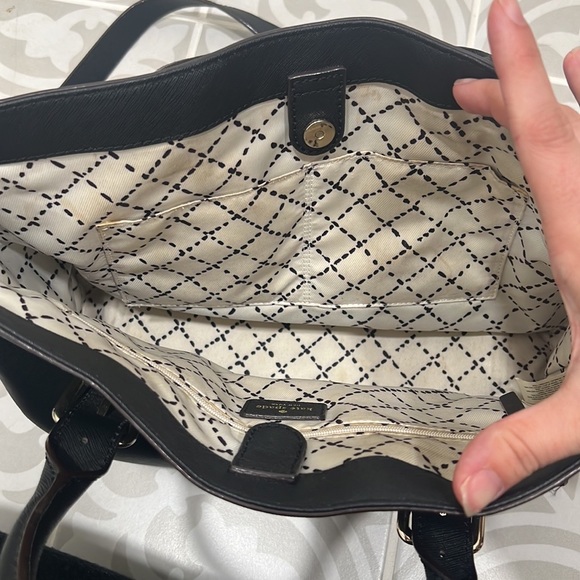 GUC Black Kate Spade leather tote - Picture 8 of 9
